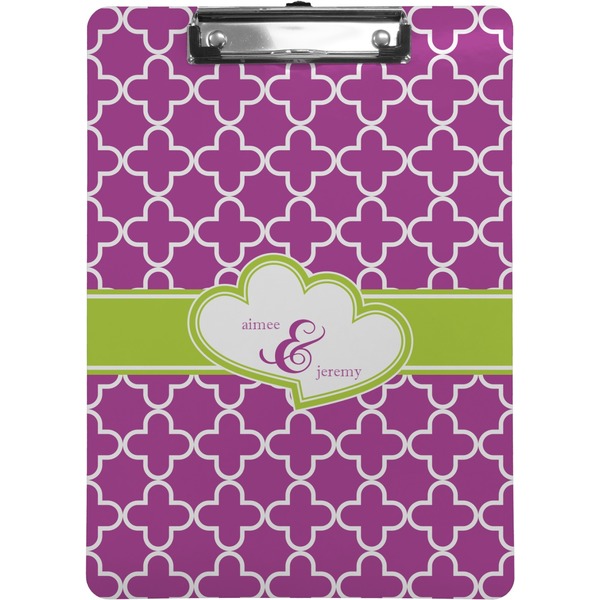 Custom Clover Clipboard (Letter Size) (Personalized)