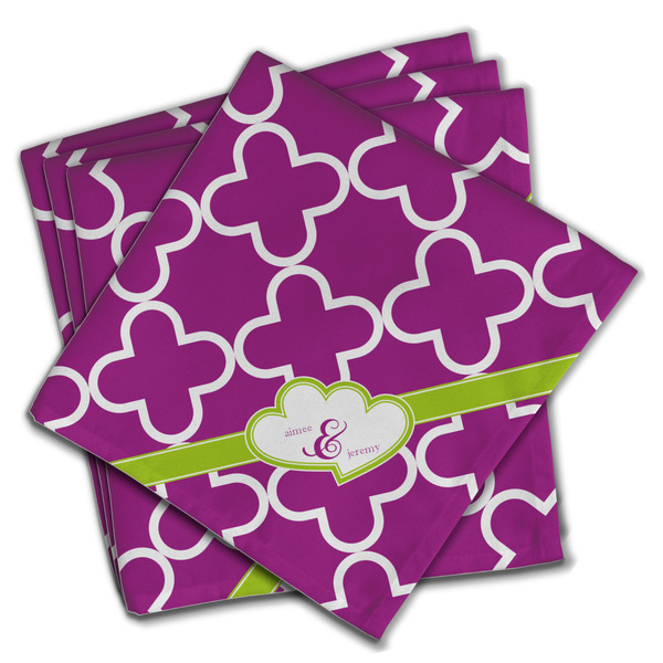 Custom Clover Cloth Napkins (Set of 4) (Personalized)
