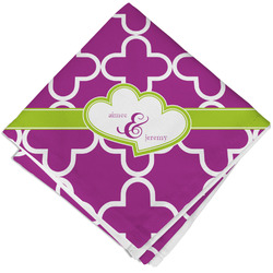 Clover Cloth Cocktail Napkin - Single w/ Couple's Names