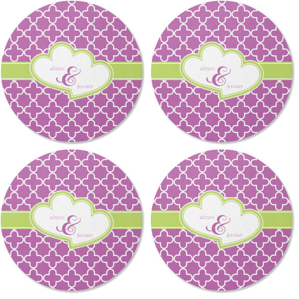 Clover Coaster Round Rubber Back - Apvl