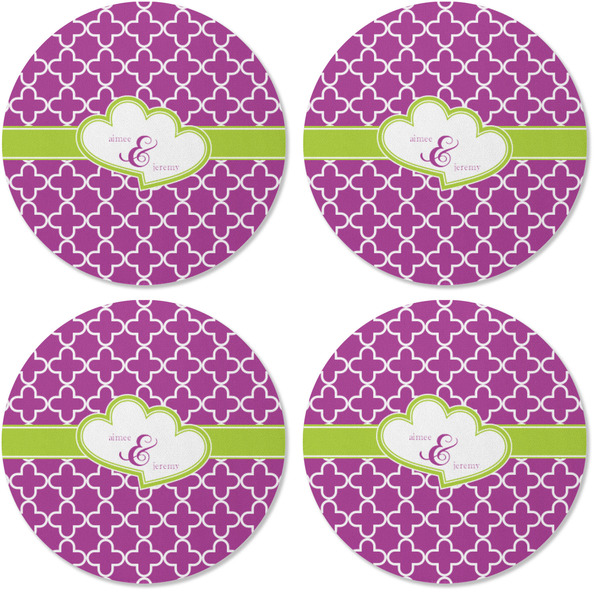 Clover Coaster Round Rubber Back - Apvl