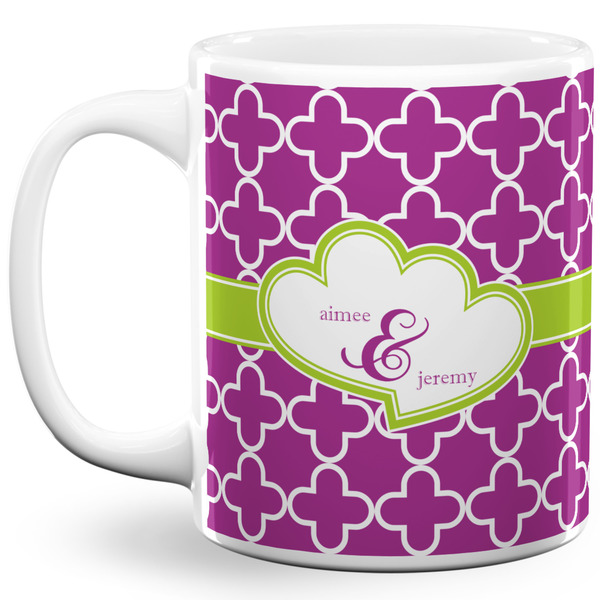 Custom Clover 11 Oz Coffee Mug - White (Personalized)