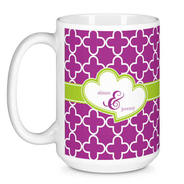 Clover Coffee Mug - 15 oz - White