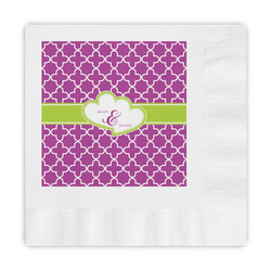 Clover Embossed Decorative Napkins (Personalized)