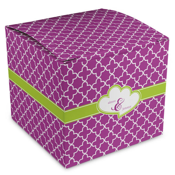 Custom Clover Cube Favor Gift Boxes (Personalized)