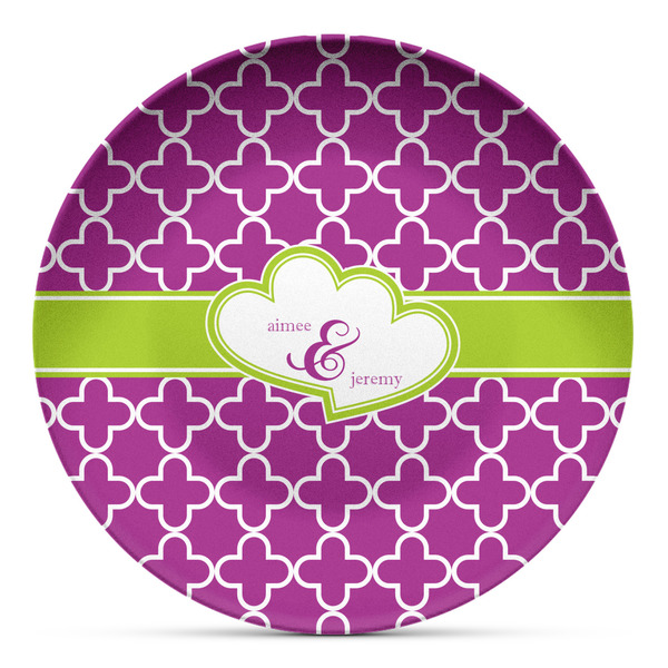 Custom Clover Microwave Safe Plastic Plate - Composite Polymer (Personalized)