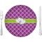 Clover 10" Glass Lunch / Dinner Plates - Single or Set (Personalized)