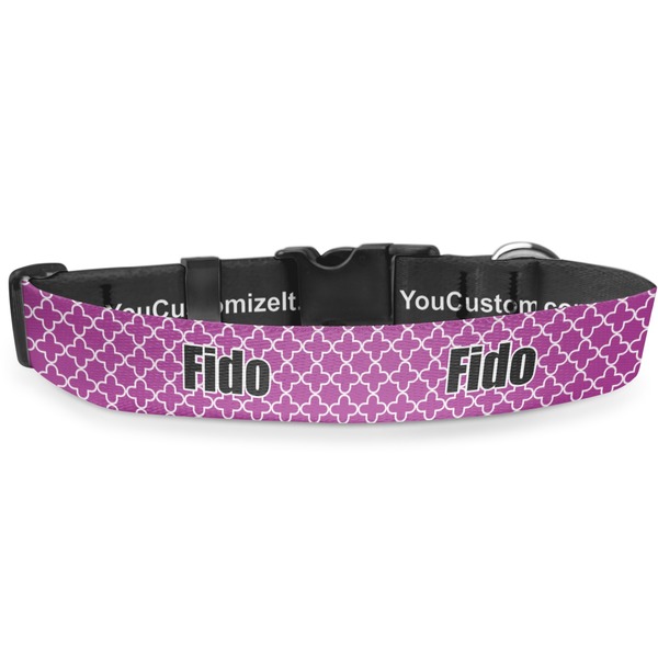 Custom Clover Deluxe Dog Collar - Small (8.5" to 12.5") (Personalized)