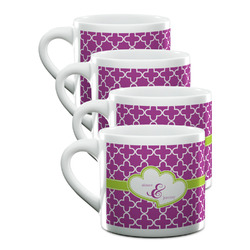 Clover Double Shot Espresso Cups - Set of 4 (Personalized)