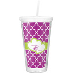 Clover Double Wall Tumbler with Straw (Personalized)