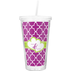Clover Double Wall Tumbler with Straw (Personalized)