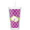 Clover Double Wall Tumbler with Straw (Personalized)