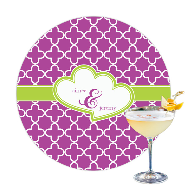 Custom Clover Printed Drink Topper - 3.25" (Personalized)