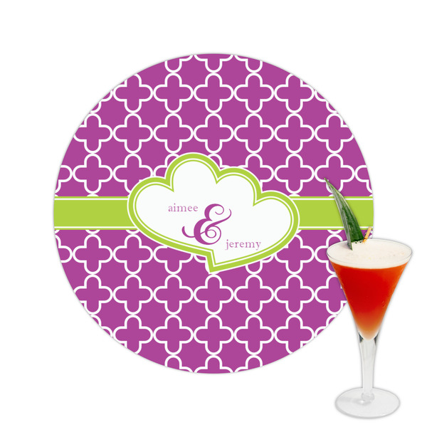 Custom Clover Printed Drink Topper -  2.5" (Personalized)
