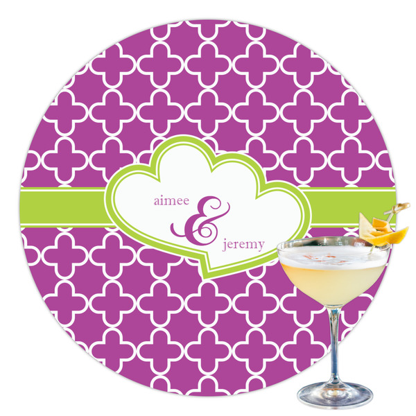 Custom Clover Printed Drink Topper - 3.5" (Personalized)