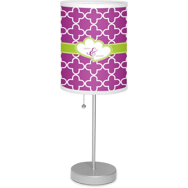 Custom Clover 7" Drum Lamp with Shade (Personalized)