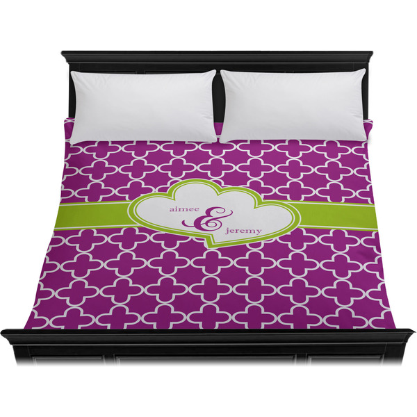Clover Duvet Cover - King - On Bed - No Prop