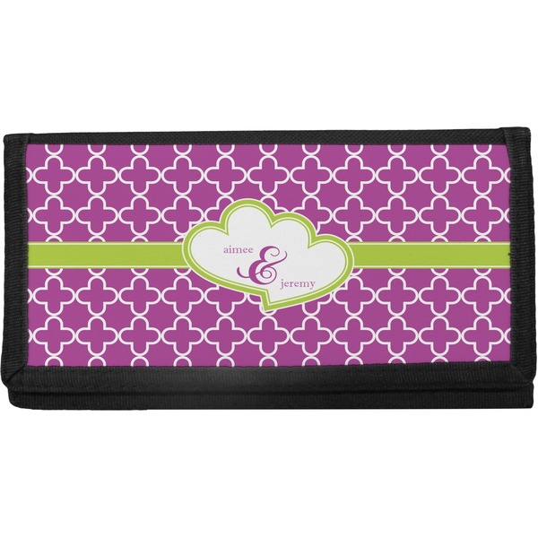 Custom Clover Canvas Checkbook Cover (Personalized)