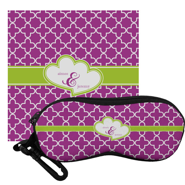 Custom Clover Eyeglass Case & Cloth (Personalized)