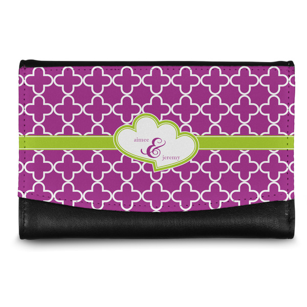 Custom Clover Genuine Leather Women's Wallet - Small (Personalized)