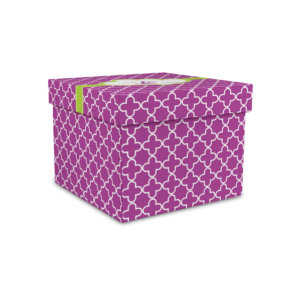 Clover Gift Boxes with Lid - Canvas Wrapped - Small - Front/Main