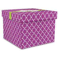 Clover Gift Box with Lid - Canvas Wrapped - XX-Large (Personalized)