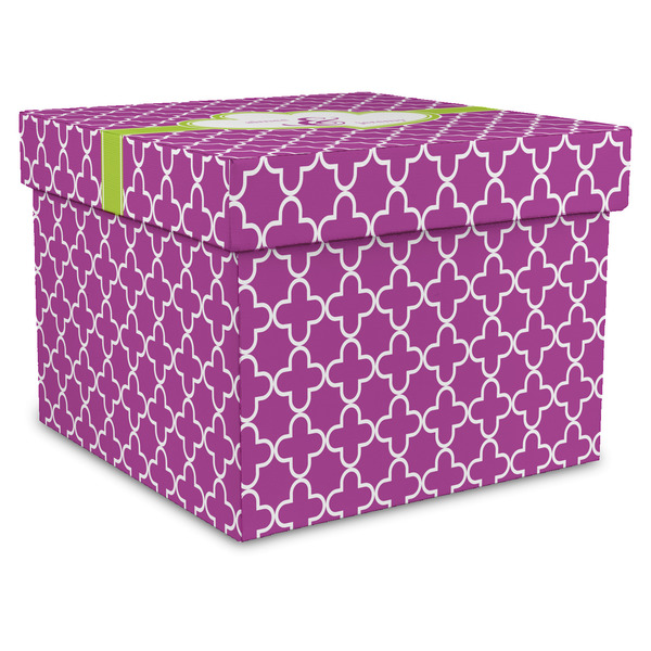 Custom Clover Gift Box with Lid - Canvas Wrapped - XX-Large (Personalized)