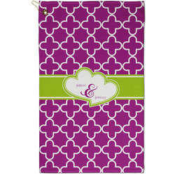 Clover Golf Towel - Poly-Cotton Blend - Small w/ Couple's Names