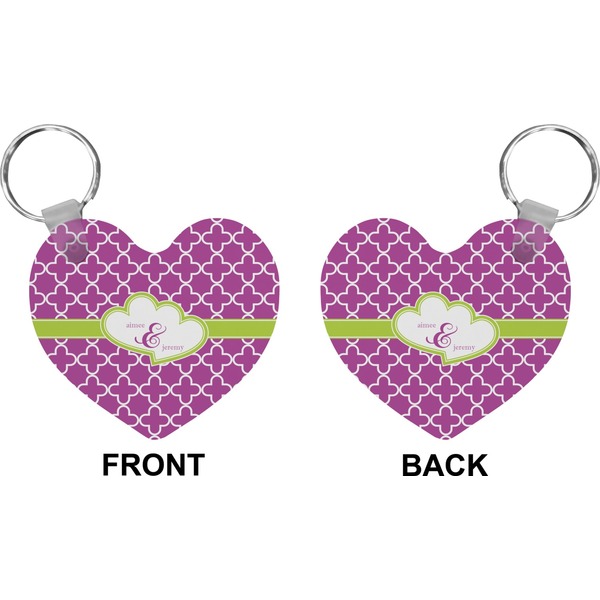 Clover Heart Keychain (Front + Back)