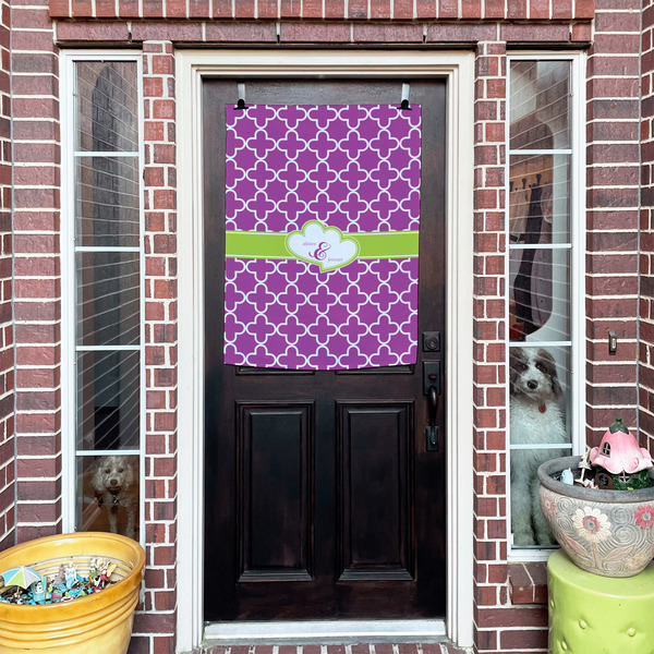 Clover House Flags - Double Sided - (Over the door) LIFESTYLE