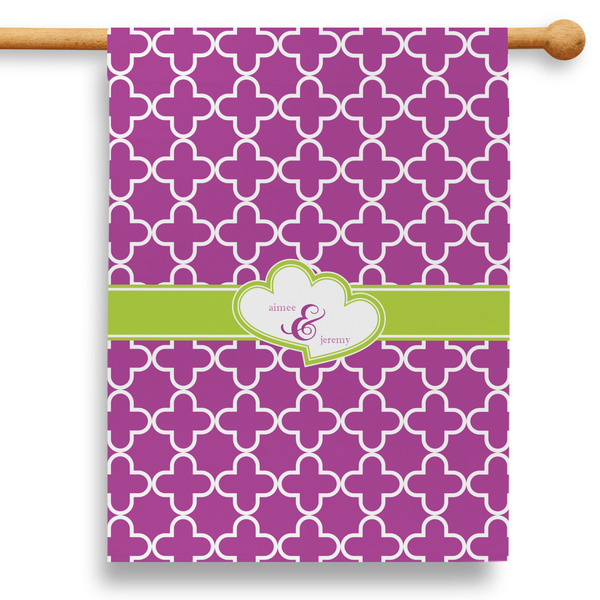 Custom Clover 28" House Flag - Double Sided (Personalized)