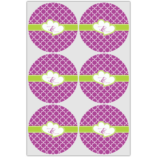 Clover Icing Circle - Large - Set of 6