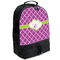 Clover Large Backpack - Black - Angled View