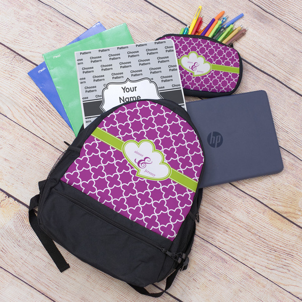 Clover Large Backpack - Black - With Stuff