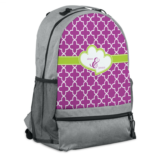 Custom Clover Backpack - Grey (Personalized)