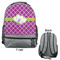 Clover Large Backpack - Gray - Front & Back View
