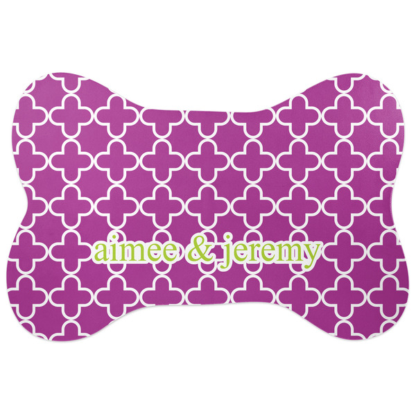 Custom Clover Bone Shaped Dog Food Mat (Personalized)