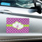 Clover Large Rectangle Car Magnets- In Context