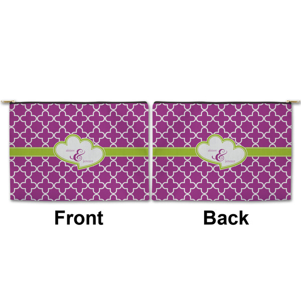 Clover Large Zipper Pouch Approval (Front and Back)