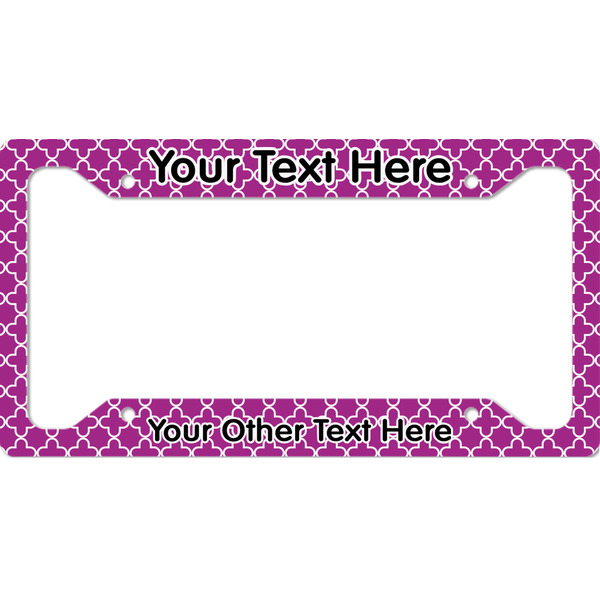 Custom Clover License Plate Frame (Personalized)
