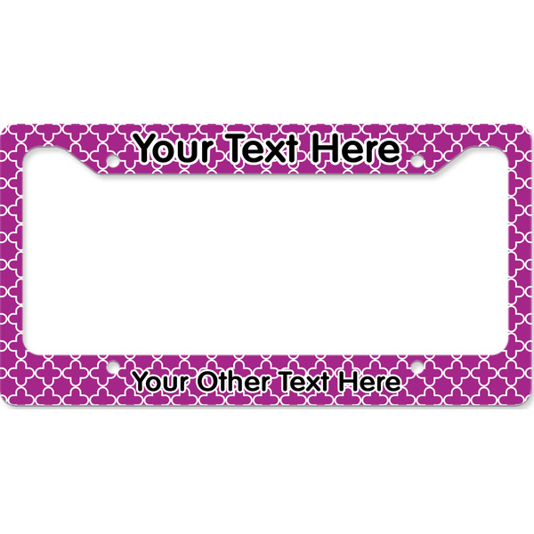 Custom Clover License Plate Frame - Style B (Personalized)