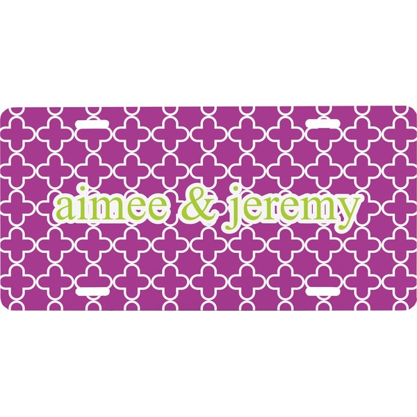 Custom Clover Front License Plate (Personalized)