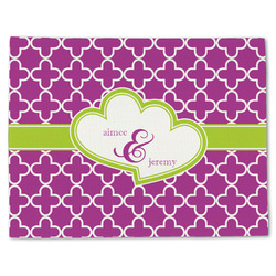 Clover Single-Sided Linen Placemat - Single w/ Couple's Names