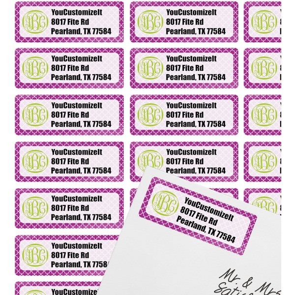 Clover Mailing Label on Envelope - Multiple Labels
