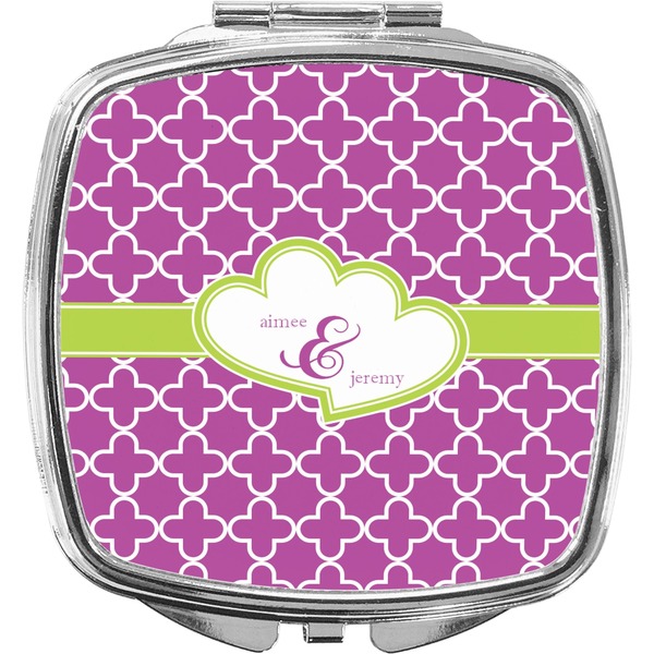 Custom Clover Compact Makeup Mirror (Personalized)