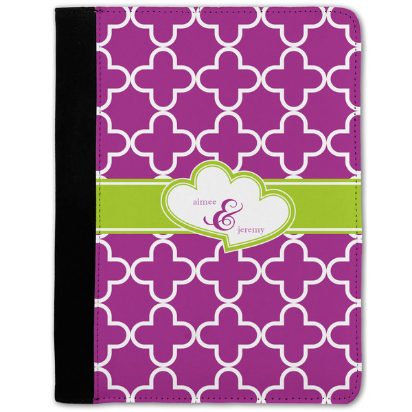 Custom Clover Notebook Padfolio w/ Couple's Names