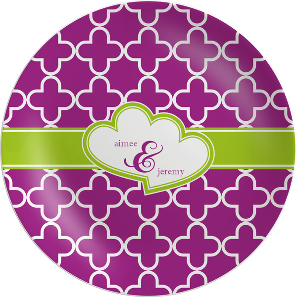 Custom Clover Melamine Salad Plate - 8" (Personalized)