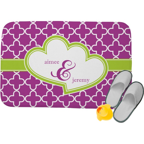 Custom Clover Memory Foam Bath Mat - 24"x17" (Personalized)