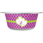 Clover Stainless Steel Dog Bowl (Personalized)