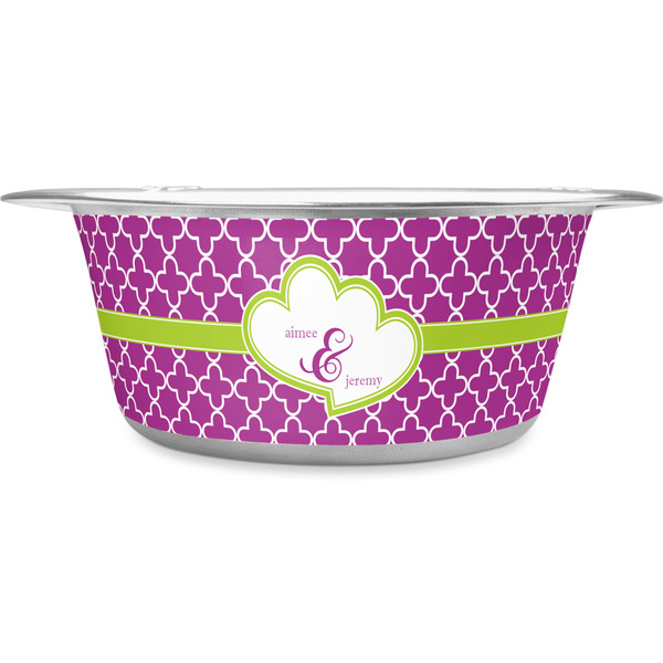Custom Clover Stainless Steel Dog Bowl (Personalized)